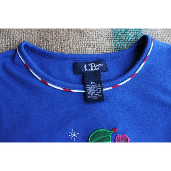 Dancing Snowman Blouse NWT Super Soft Classy - Picture 6 of 6